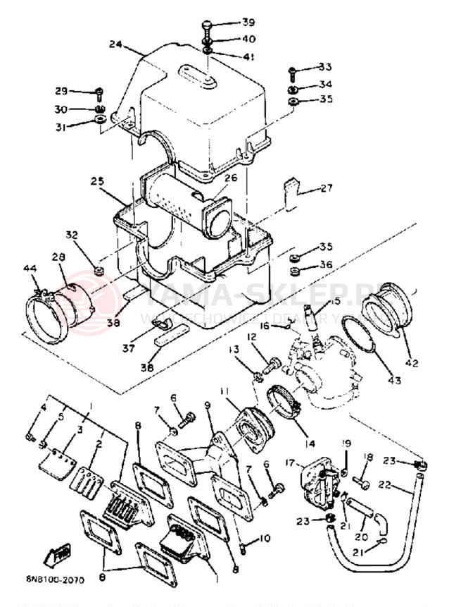 Schemat "Wtrysk paliwa" do Yamaha SS440 SS440H