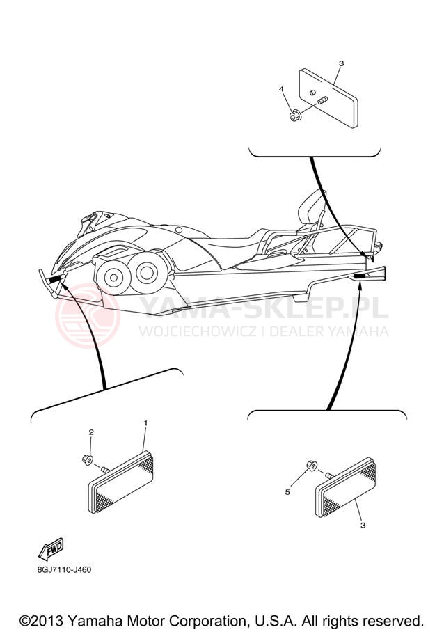 Schemat "układ elektryczny" do Yamaha VENTURE LITE PZ50VTZL/PZ50VTZR