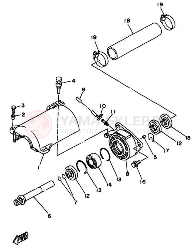 Schemat "JET UNIT" do Yamaha WAVE BLASTER II WB760V