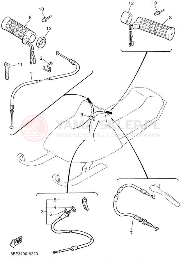 Schemat "Układ chlodzenia" do Yamaha CS340 CS340ED