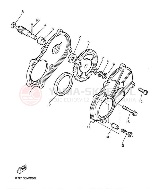 Schemat "Filtr oleju" do Yamaha OVATION LE CS340EA