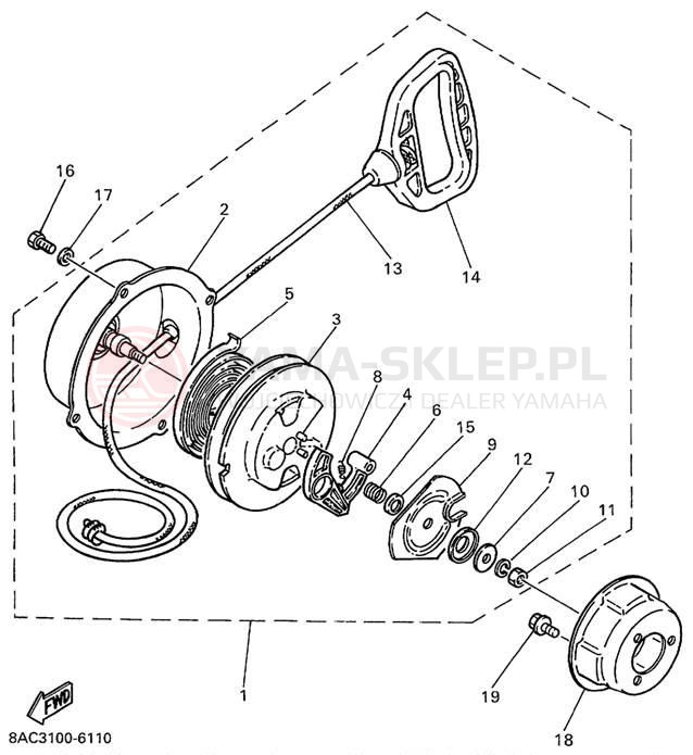 Schemat "rozrusznik" do Yamaha VK540 III VK540EC