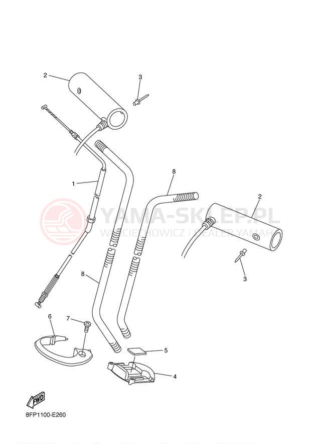 Schemat "Układ chlodzenia" do Yamaha APEX RTX RX10RTL