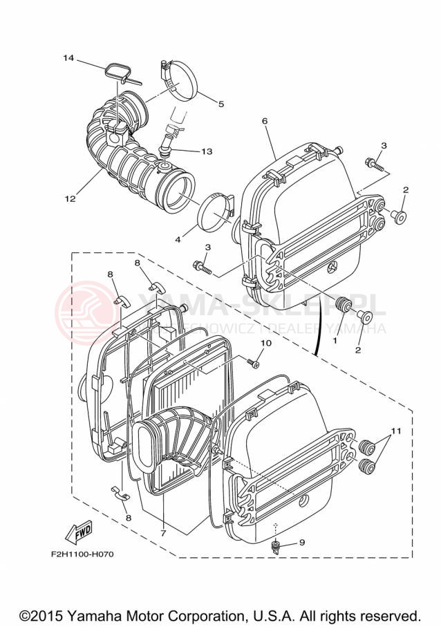 Schemat "Wtrysk paliwa" do Yamaha FX CRUISER HO FB1800AP