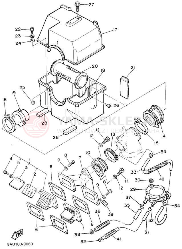 Schemat "Wtrysk paliwa" do Yamaha VK540 II VK540EU