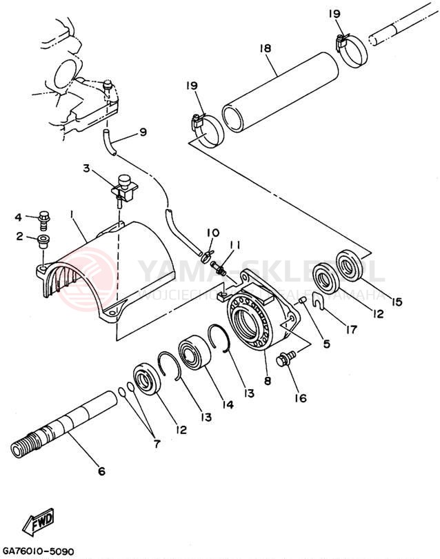 Schemat "JET UNIT" do Yamaha WAVE BLASTER WB700T