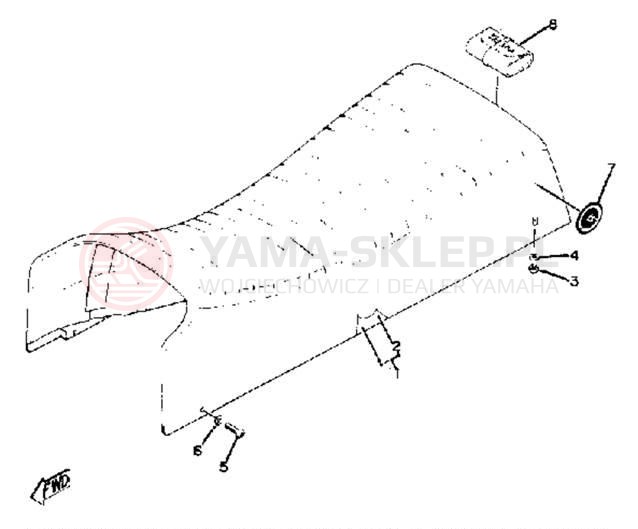 Schemat "siedzenie" do Yamaha GP300