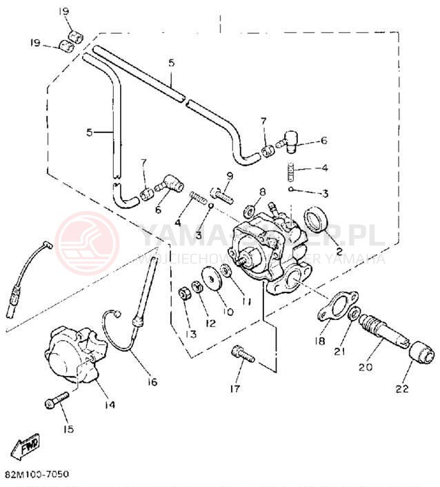 Schemat "Pompa olejowa" do Yamaha EXCITER II ST EX570STT