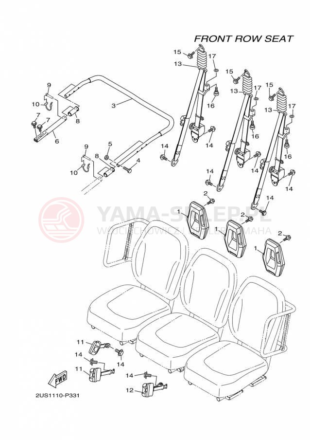 Schemat "siedzenie" do Yamaha VIKING VI EPS SE YXC700PSFS