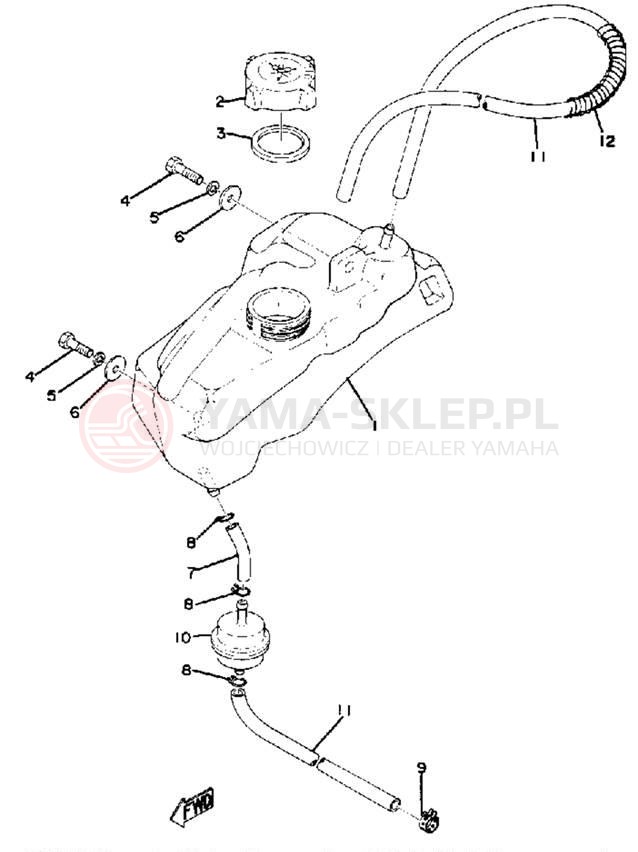 Schemat "Miska olejowa" do Yamaha PR440