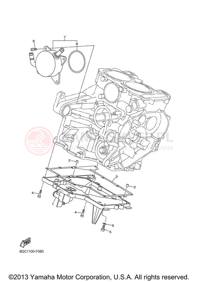 Schemat "Filtr oleju" do Yamaha PHAZER MTX PZ50MTXL/PZ50MTXW