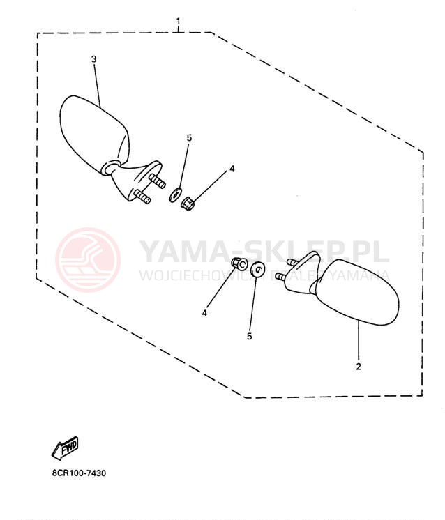 Schemat "BODY RIG" do Yamaha VMAX 600 XT VX600XTA/VX500XTA