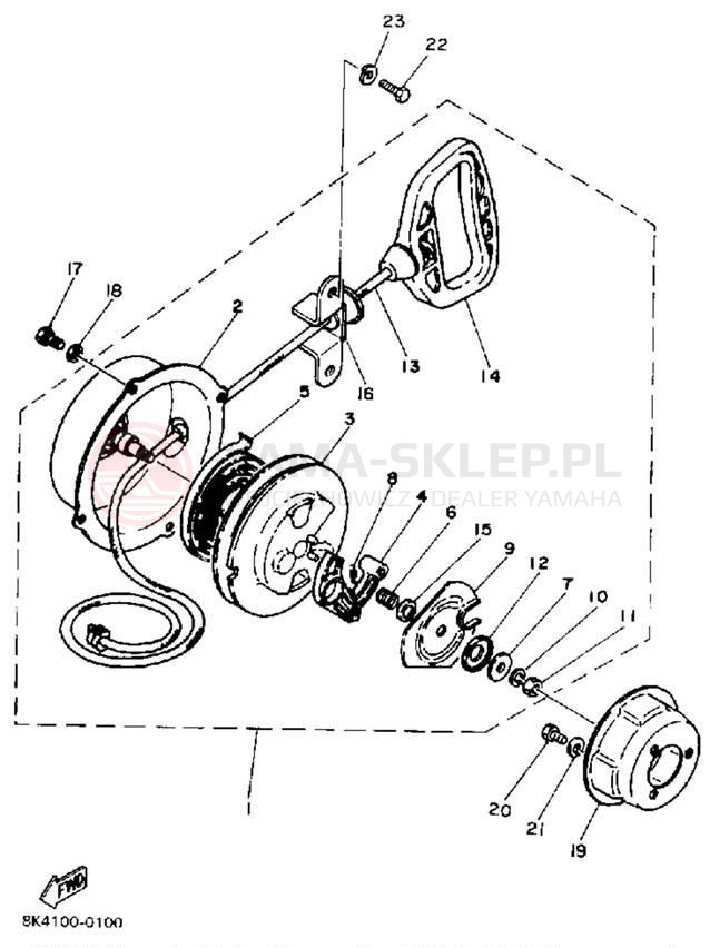 Schemat "rozrusznik" do Yamaha SRV SR540J