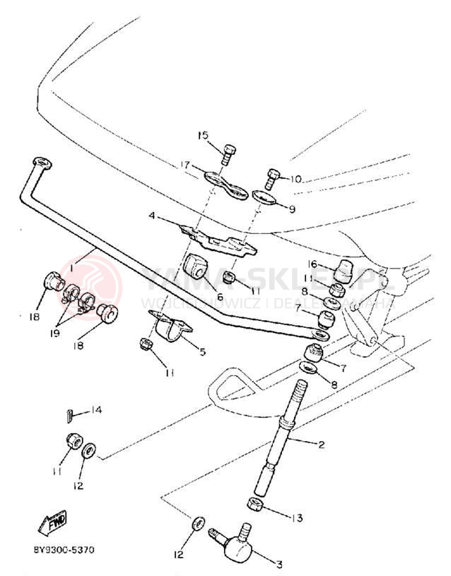 Schemat "STABILIZER KIT" do Yamaha SRV SR540M