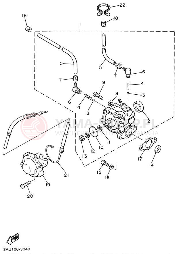 Schemat "Pompa olejowa" do Yamaha VK540 II VK540EW