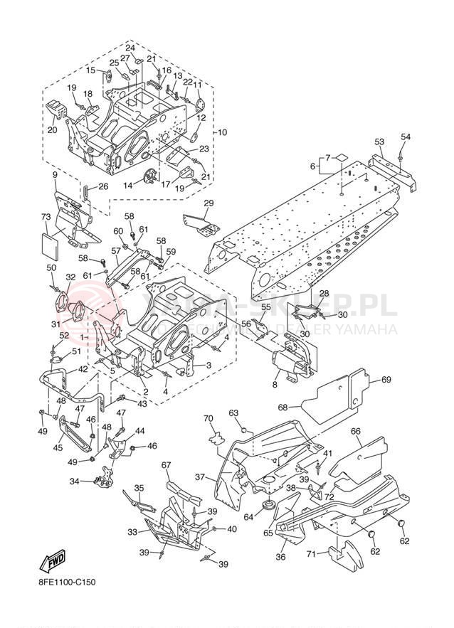 Schemat "rama" do Yamaha SX VIPER S SXV70SJ