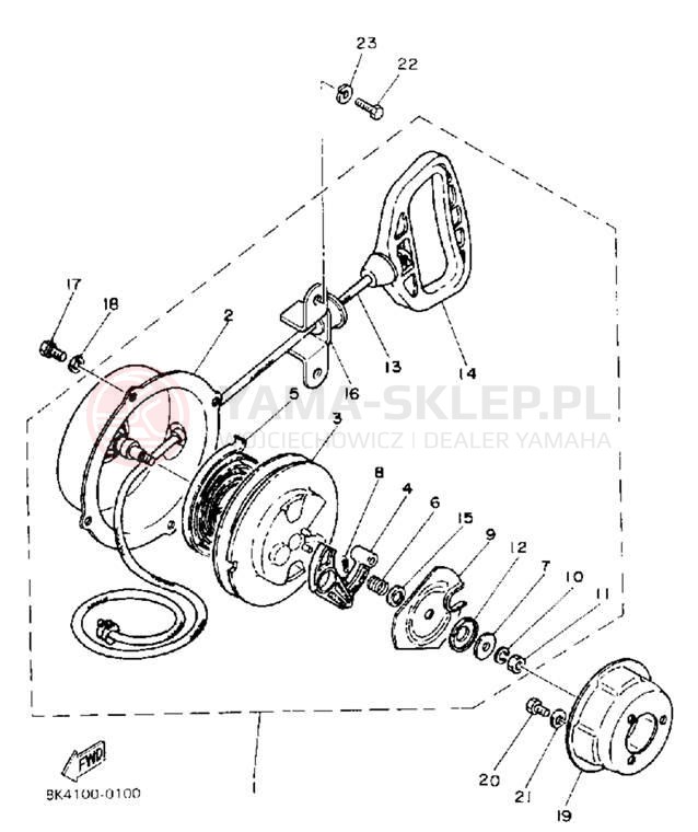 Schemat "rozrusznik" do Yamaha SRV SR540M