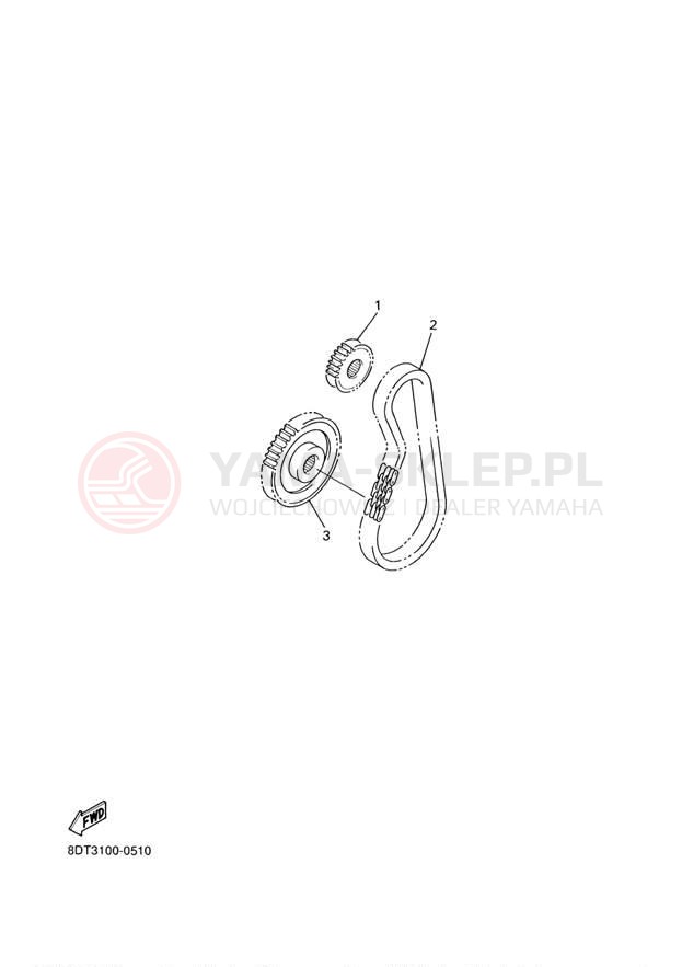 Schemat "DRIVE SETTING" do Yamaha VENTURE 500 VT500F/VX500DXF