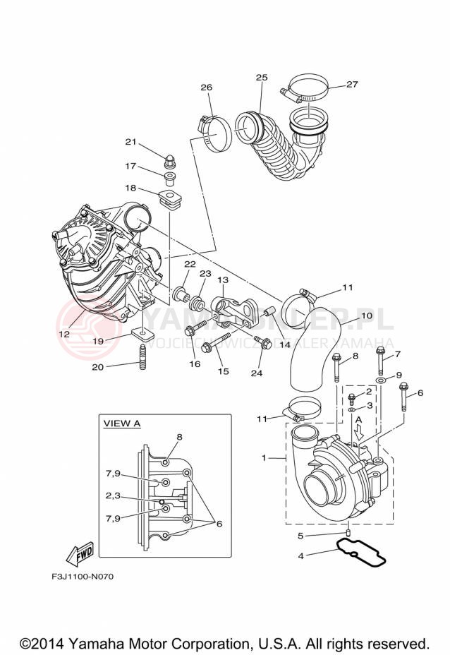 Schemat "Wtrysk paliwa" do Yamaha WAVERUNNER FZS GX1800AP
