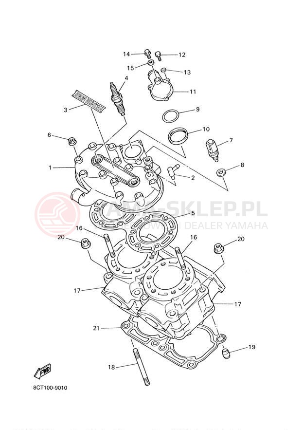 Schemat "głowica" do Yamaha SX500