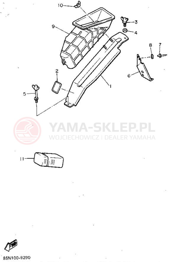 Schemat "GUARD - LUGGAGE BOX" do Yamaha OVATION LE CS340EU