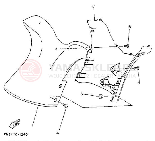Schemat "Półki zawieszenia" do Yamaha WAVE RUNNER VXR WRB650R