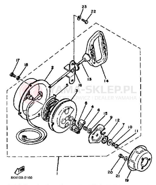 Schemat "rozrusznik" do Yamaha SS440F