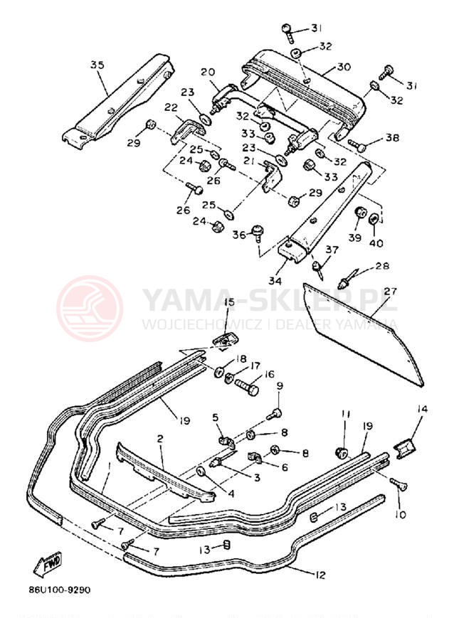 Schemat "zderzak" do Yamaha SRV SR540N