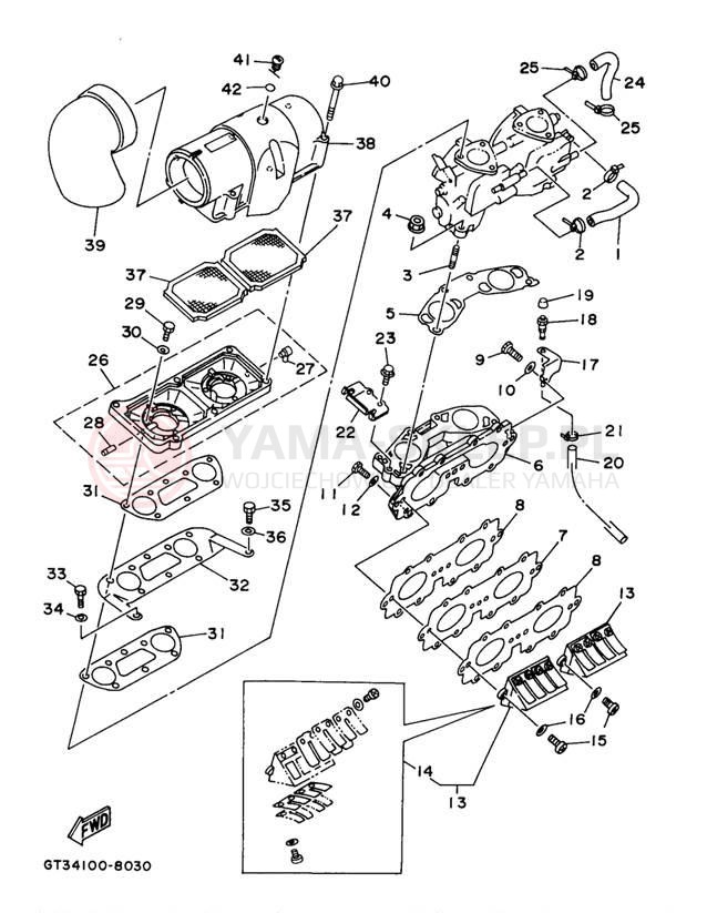 Schemat "Wtrysk paliwa" do Yamaha WAVEVENTURE 700 WVT700W