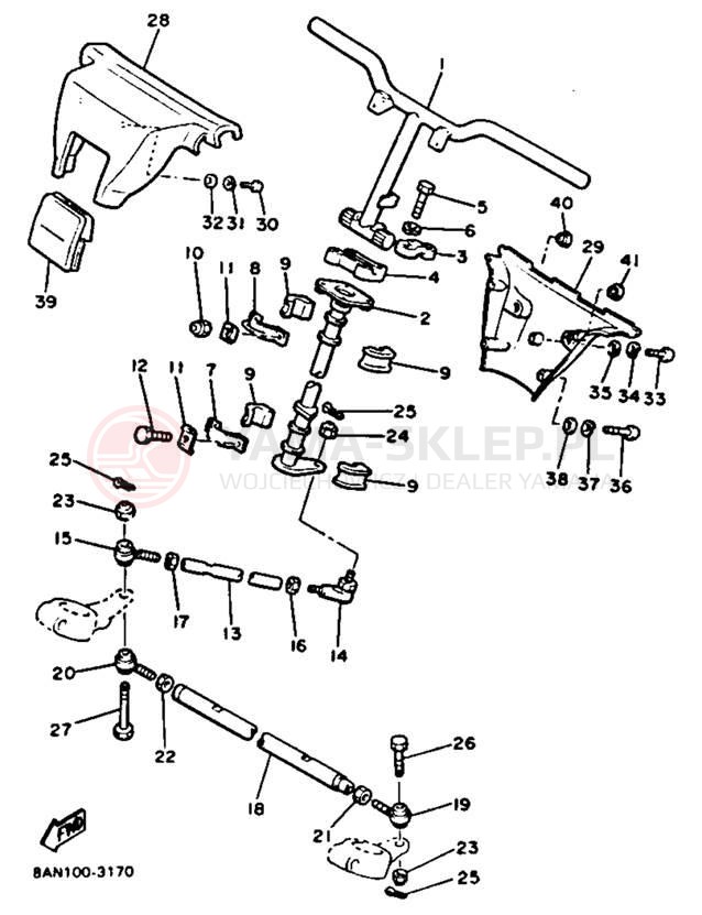 Schemat "Półki zawieszenia" do Yamaha VENTURE XL VT480T