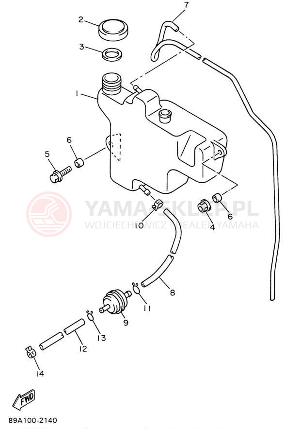 Schemat "Miska olejowa" do Yamaha VMAX-4 MOUNTAIN MAX VX800STW