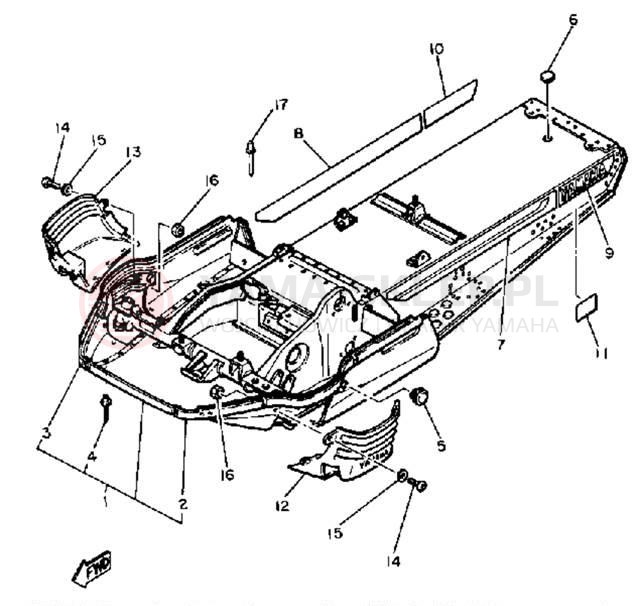 Schemat "rama" do Yamaha SR540E