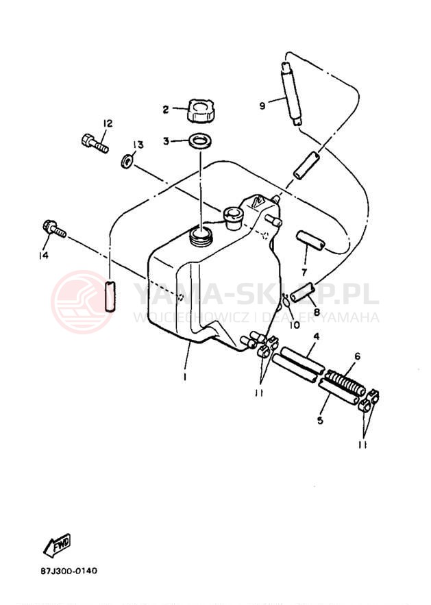 Schemat "Miska olejowa" do Yamaha PHAZER SS PZ480B