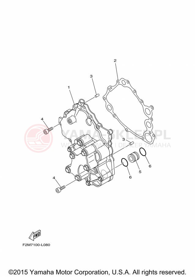 Schemat "Pompa olejowa" do Yamaha FX CRUISER HO FB1800AP
