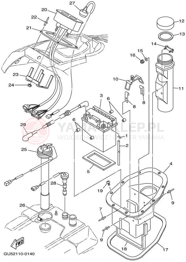 Schemat "układ elektryczny" do Yamaha SV1200/SV1200/SV1200Z