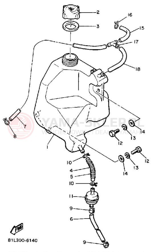 Schemat "Miska olejowa" do Yamaha ENTICER 340 ET340M