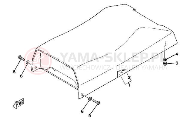Schemat "siedzenie" do Yamaha SRX440C