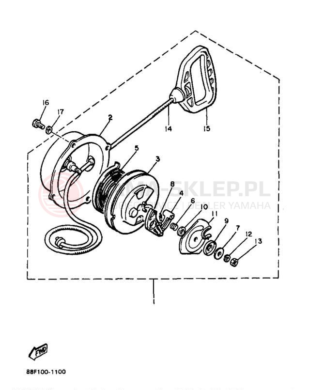 Schemat "rozrusznik" do Yamaha PHAZER SS PZ480B