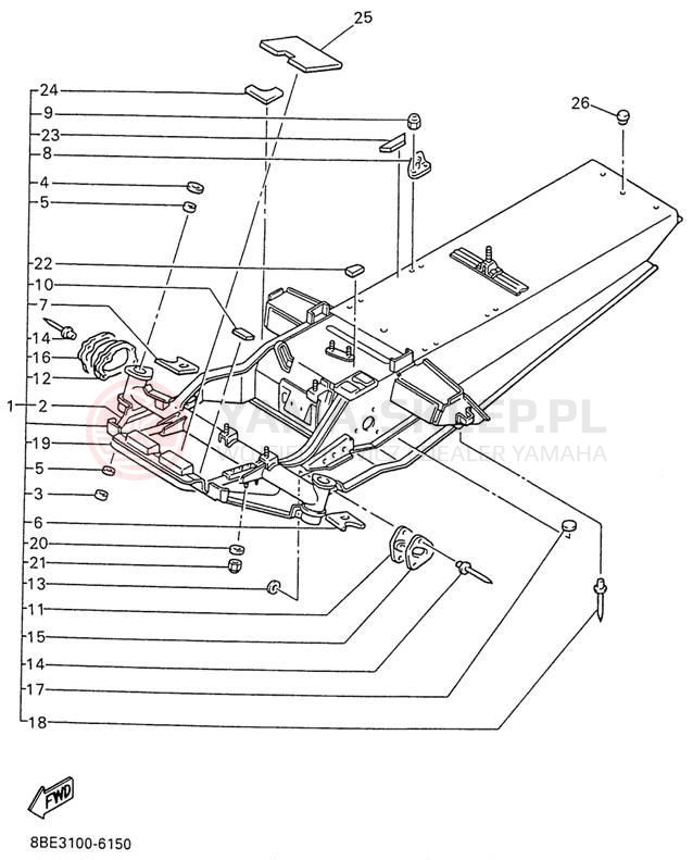 Schemat "rama" do Yamaha OVATION LE CS340EW