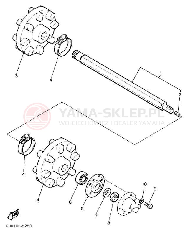 Schemat "Układ napędowy" do Yamaha PHAZER II PZ480P