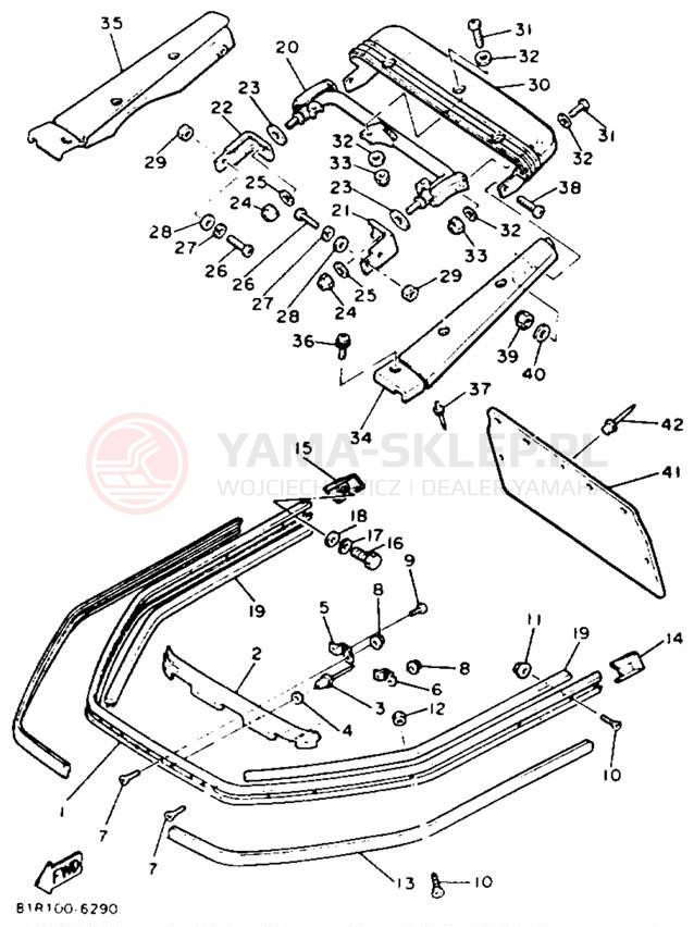 Schemat "zderzak" do Yamaha XLV XL540M