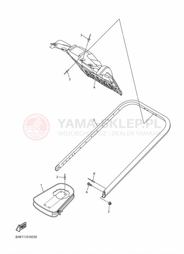 Schemat "zderzak" do Yamaha SRVIPER R TX LE SR10RLFO