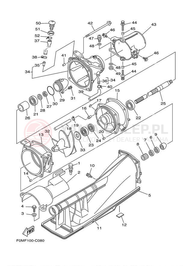 Schemat "JET UNIT" do Yamaha XL700 XL700C