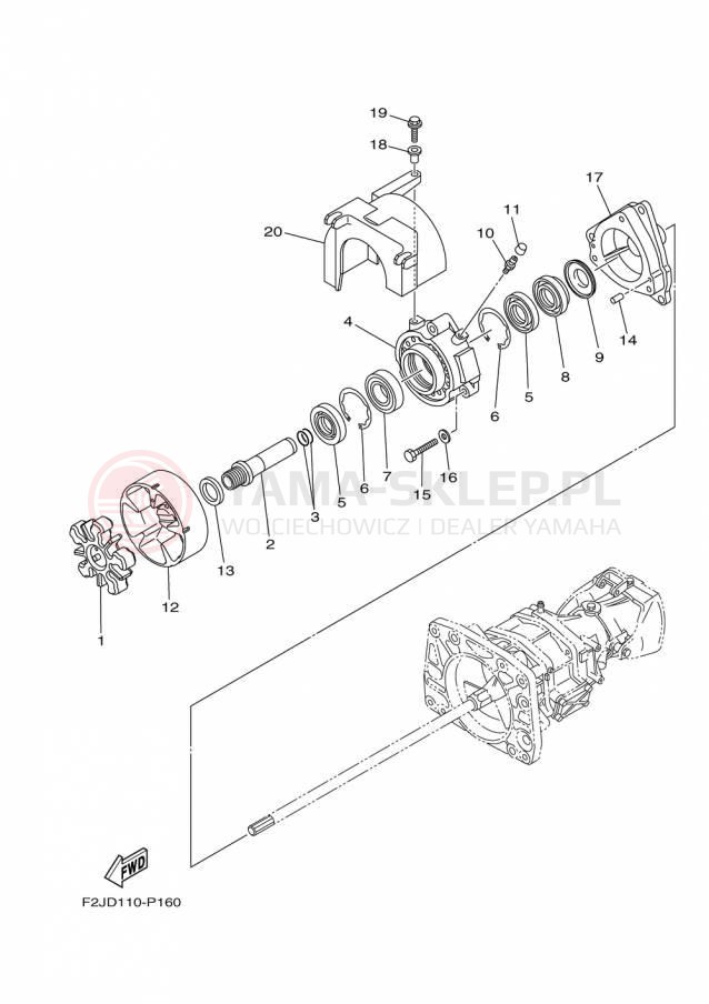 Schemat "JET UNIT" do Yamaha 212X XAT1800AP/XAT1800BP