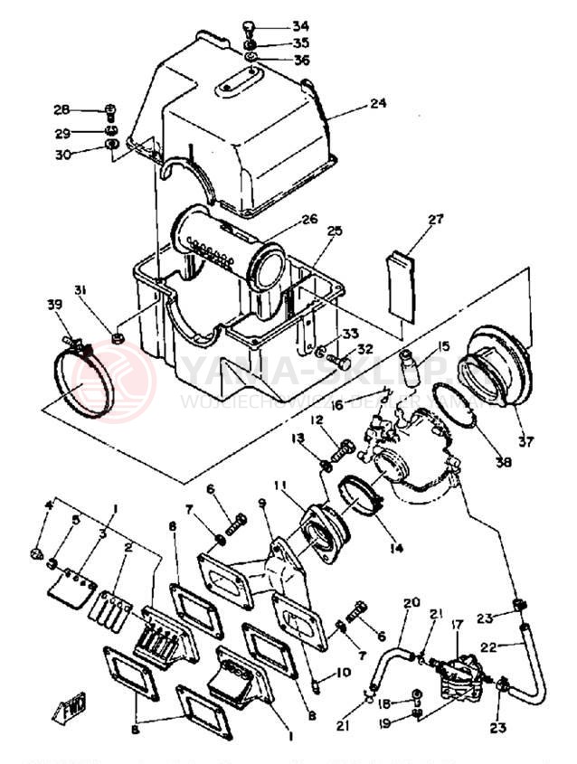 Schemat "Wtrysk paliwa" do Yamaha EC540D