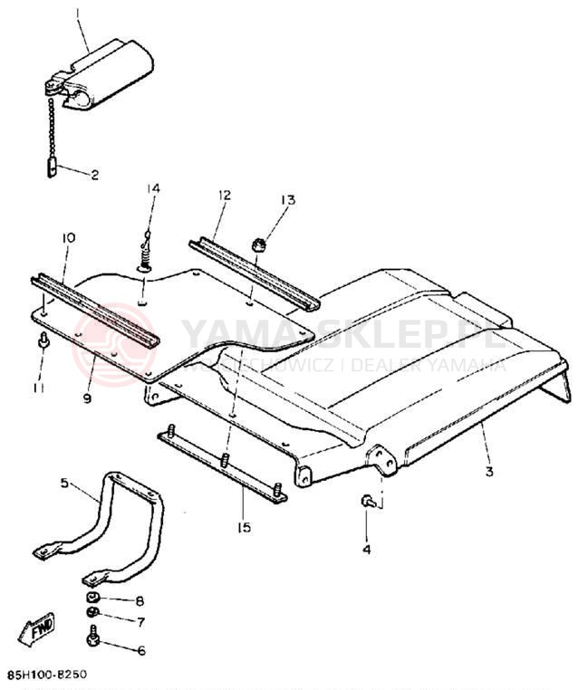 Schemat "zderzak" do Yamaha SNOSCOOT SV80P