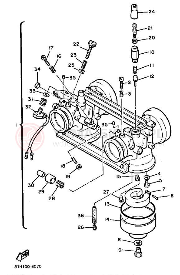 Schemat "Gaźnik" do Yamaha PHAZER PZ480K