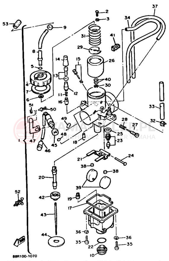 Schemat "Gaźnik" do Yamaha EXCITER II EX570R