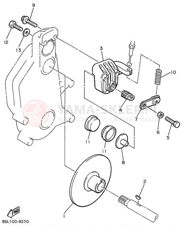 Schemat "hamulec" do Yamaha OVATION LE CS340EC