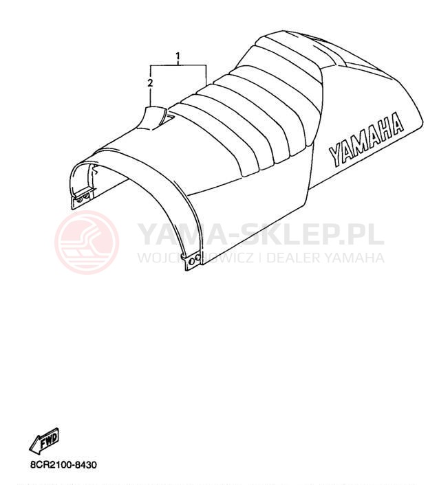 Schemat "siedzenie" do Yamaha VMAX 500 XT VX500XTB